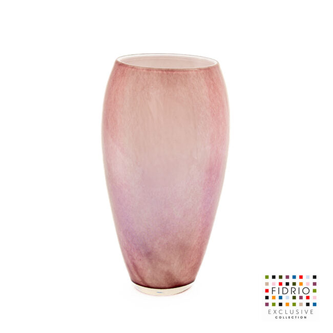 VASE OVAL H 30 LILA LUSTER